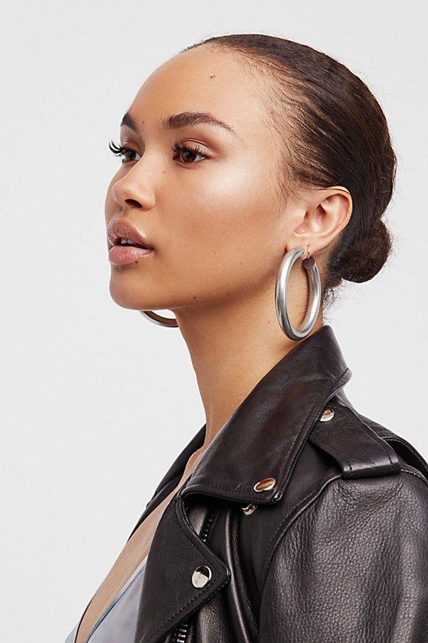 Classic Tube Hoop Earrings By Free People
